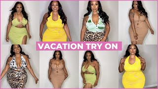 2022 Summer Vacation Mini Try On Haul Amazon Fashion Plus Size Curvy Girl Friendly Crystal Chanel