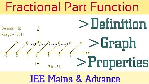 Complete Fraction Part Function in 7 min || Functions