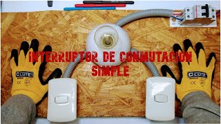 Como controlar un foco desde dos interruptores / Conmutación simple.