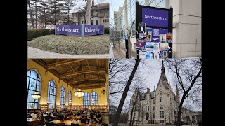 Northwestern University campus tour - Evanston, Illinois | prestigious US school | February 2026
