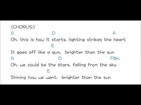 Brighter Than The Sun Colbie Caillat Lyrics Chords