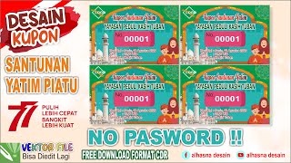 Desain kupon santunan anak yatim di bulan muharram 1444 H | Free Download