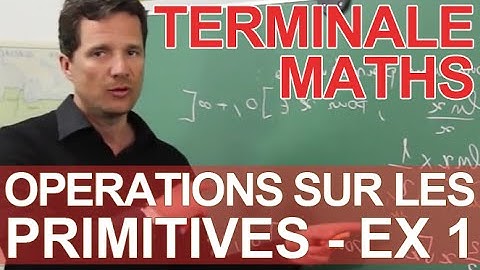 Operations on primitives - Exercise 1 - Final year maths - Les Bons Profs