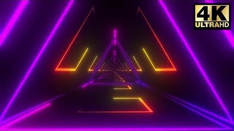 Triangle Neon Stroke VJ Pack Stock Motion Graphics