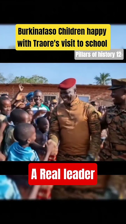 Traore visits a school in Ouagadougou #ibrahimtraoré #pillarsofhistory12 #education