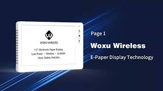 Industrial E-Paper Display (EPD) Multi-Page Browsing Demo | Woxu Wireless