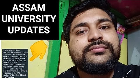Assam University TDC Non Cbcs Updates | Pranoy Roy | #assamuniversity