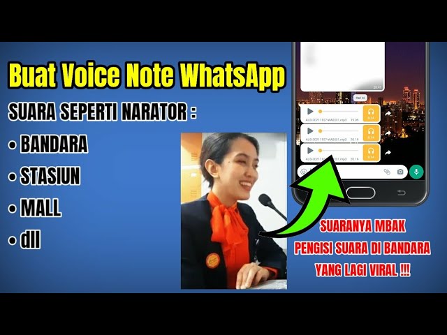 Cara membuat voice note wa keren || Seperti suara Mba narator Bandara yang Viral di Tik Tok class=