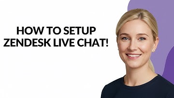 HOW TO SETUP ZENDESK LIVE CHAT! - Julia
