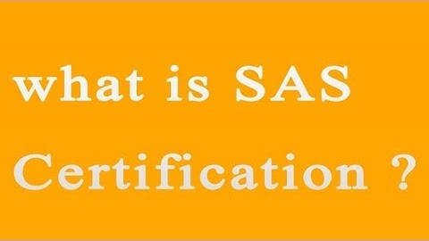 SAS Certification Exam Training