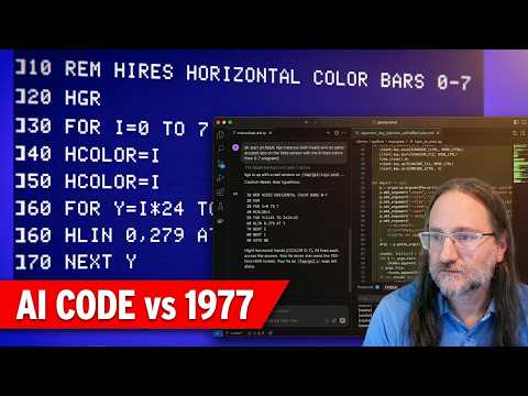 Grok 4.5 Typing an AppleSoft  BASIC program into Apple II emulator