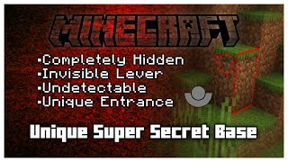 How To Make A Unique Secret Entrance In Minecraft Bedrock || FUNDAM