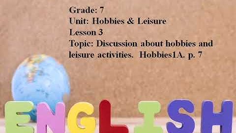 Excel 7. Hobbies