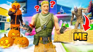 Pretending to be Halloween Decorations in Fortnite