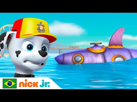 Patrulha Canina | A Patrulha Marítima salva um tubarão robô! | Nick Jr. em Português