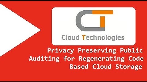 Privacy Preserving Public Auditing for Regenerating Code Based Cloud Storage