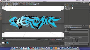 Cinema 4D r13 Tutorial  Graffiti Style Text Youtube Background