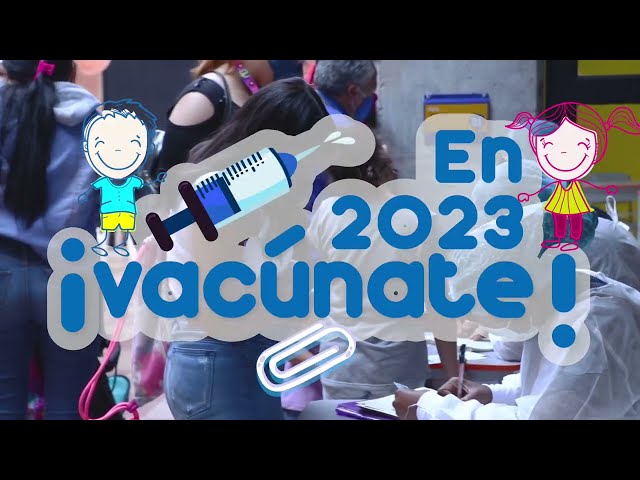 En 2023, niños y niñas al día con su esquema de vacunación