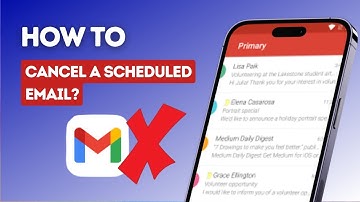How to cancel a scheduled email on Gmail?