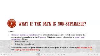 Machine Learning | Lecture 16 - Pt. 1 | Review of Linearly Separable SVM Formulation