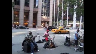 Swann Conaway. R&amp;B, Jazz, Guitar, Times Square, Sixth Avenue, New York, Manhattan.