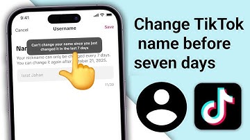 Fix “Can’t Change Name – Changed It in Last 7 Days” on TikTok | 100% Working Solution (2025)*
