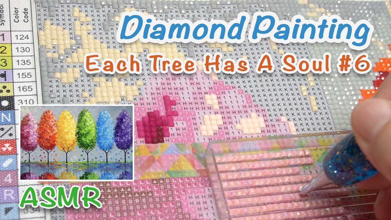 ASMR Diamond Painting [DAC] - Each Tree Has A Soul #6 - YouTube