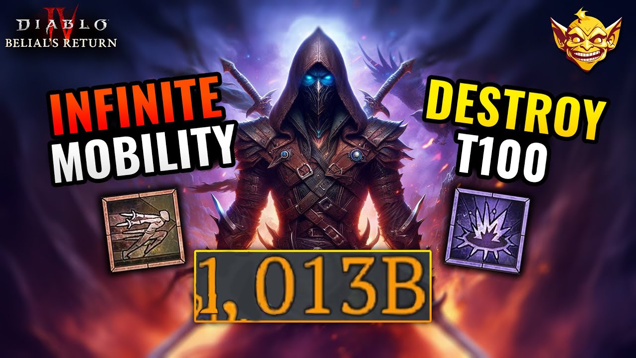 Diablo 4 Death Trap Rogue Full Endgame Guide - T100 DESTROYED | Season ...