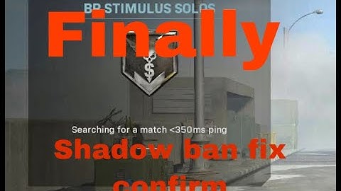 SHADOW BAN FIX FOR CALL OF DUTY MODERN WARFARE/WARZONE 100%