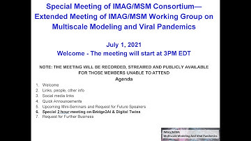 WG Seminars: Peng, Bridge2AI and Shabman, NIAID Modeling Interests, July 1, 2021