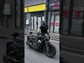Black Cruiser Motorcycle Style Wide Tires, Low Stance &amp; Bold Road Presence #biker #rider #shorts