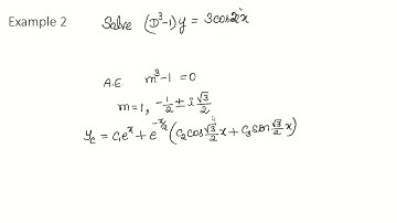 18MAT21: Module 2  Differential Equations   Class 3