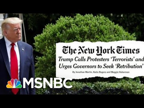 Trump Urges Governors To Be Tougher In Crackdowns On Protests | Deadline | MSNBC