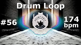 #56 Drum Loop 174 bpm 🥁 Bass Guitar Backing Tracks 🥁 DrumTonic Beats