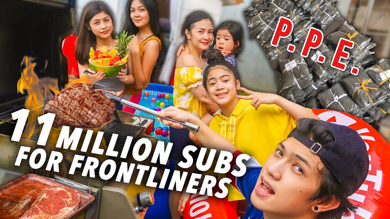11 MILLION SUBS Simple Celeb! (PPE For Frontliners) | Ranz and Niana
