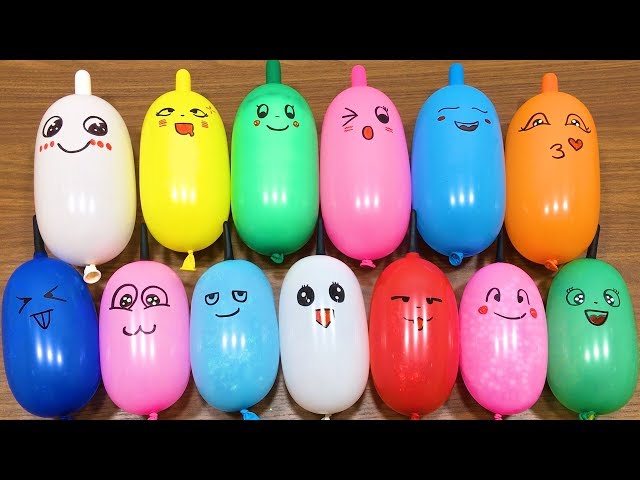 Making Slime with Funny Balloons - Satisfying Slime video class=