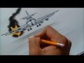 Airplane Crash Landing Drawing