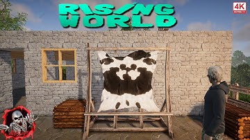 Rising World Ep3 How To Make Leather and use Compass