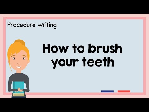 How To Brush Your Teeth Writing