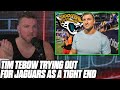Pat McAfee Reacts To Tim Tebow Working Out As Tight End For The Jaguars