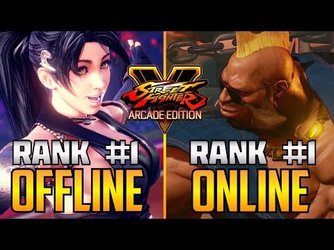 SFV ▰ #1 Offline Player Vs #1 Online Player【Street Fighter V】