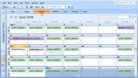 Outlook 2007 Demo: Customize your calendar