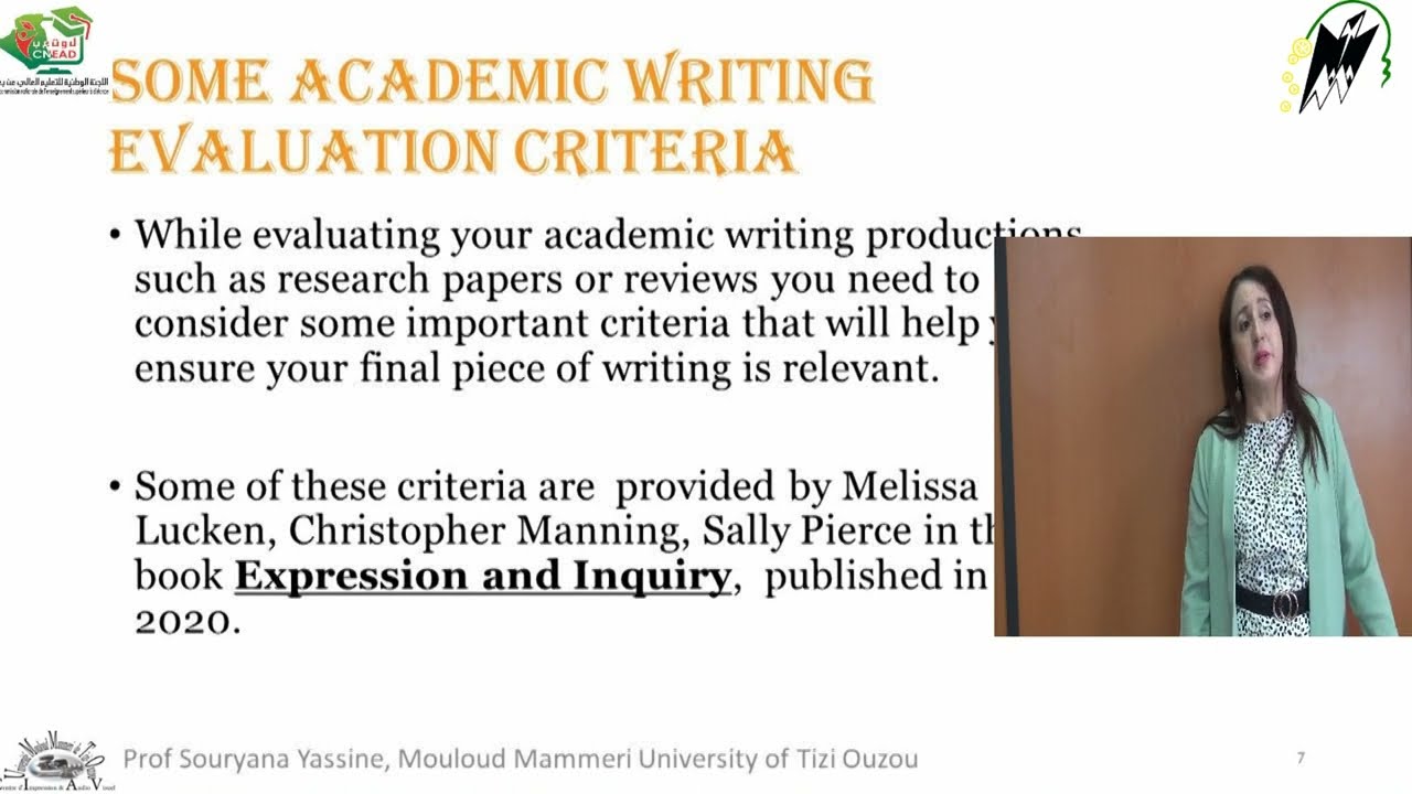 Evaluation by Prof Souryana Yassine: video thumbnail