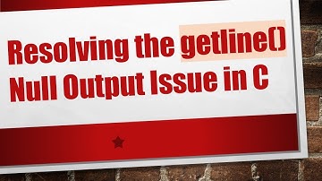 Resolving the getline() Null Output Issue in C