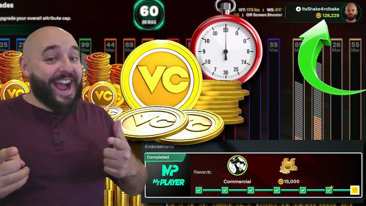 Способ заработать VC в NBA 2K26! Сколько времени на самом деле нужно, чтобы заработать VC в NBA 2...