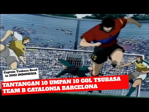 Kartun Bola - TANTANGAN 10 UMPAN 10 GOL TSUBASA DI TEAM B - Captain Tsubasa Road to 2002 Episode 49