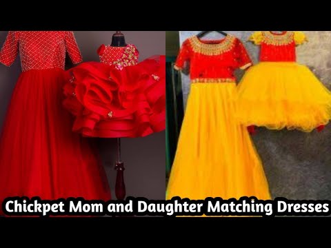 chickpet Bangalore wholesale and retail mom and daughter matching dresses| kids wear collection 2022