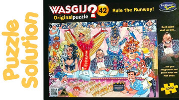 Wasgij Jigsaw Puzzle Solution - Original 42 Rule the Runway!