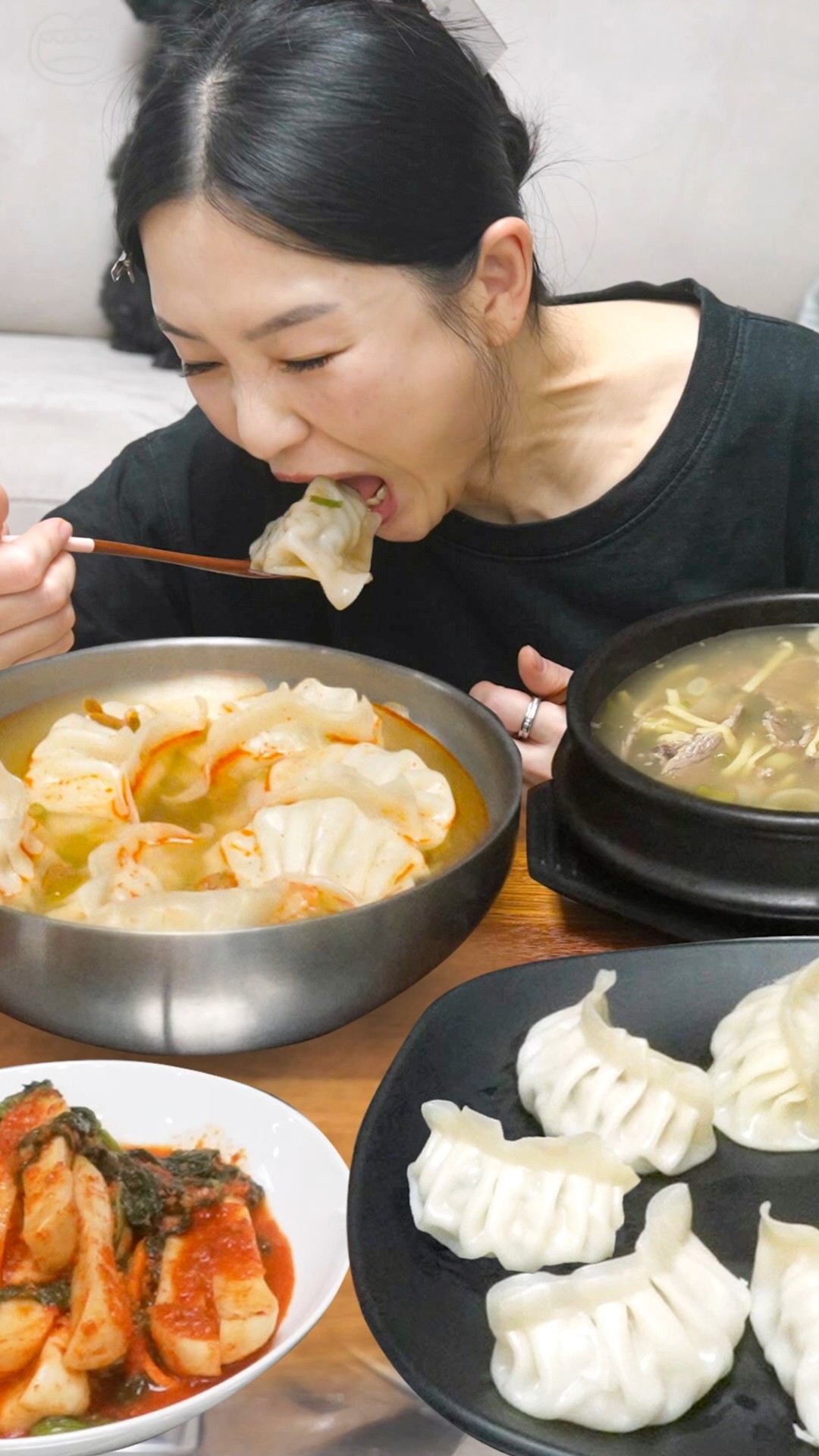 나주곰탕에 총각김치 똭!! ft.평양식만둣국