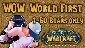 WORLD FIRST: 1 TO 60 BOAR CHALLENGE - WOW